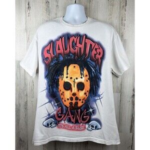 21 Savage x Drake Distressed Slaughter Gang T-Shirt XL (23”x30”)